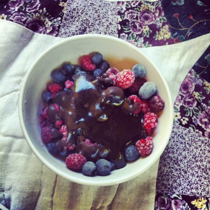 Salsa Sencilla de Chocolate. Paleo, primal, clean eating, libre de azúcar