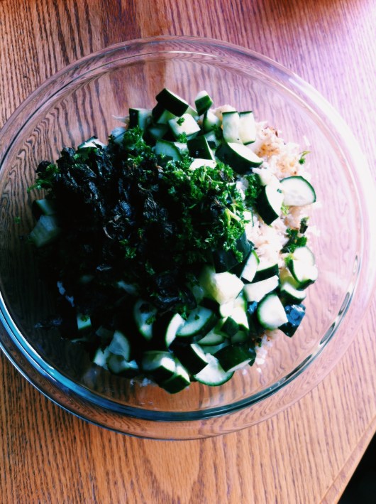 Tabbouleh de coliflor en vez de trigo bulgor