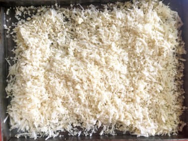 ensalada de coliarroz y verduras asadas